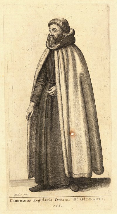 Canonicus Ordinis Sti. Gilberti da Wenceslaus Hollar